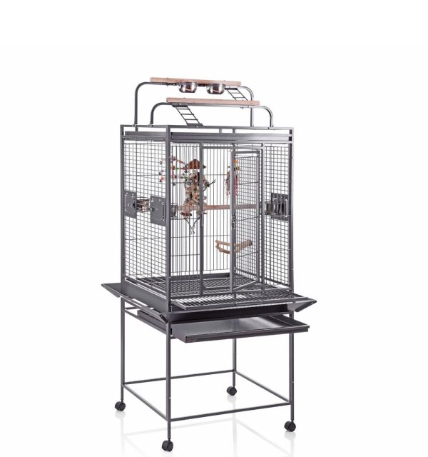 A&E Cage Co. 36″x28″ Stainless Steel Majestic Dome Top Bird Cage